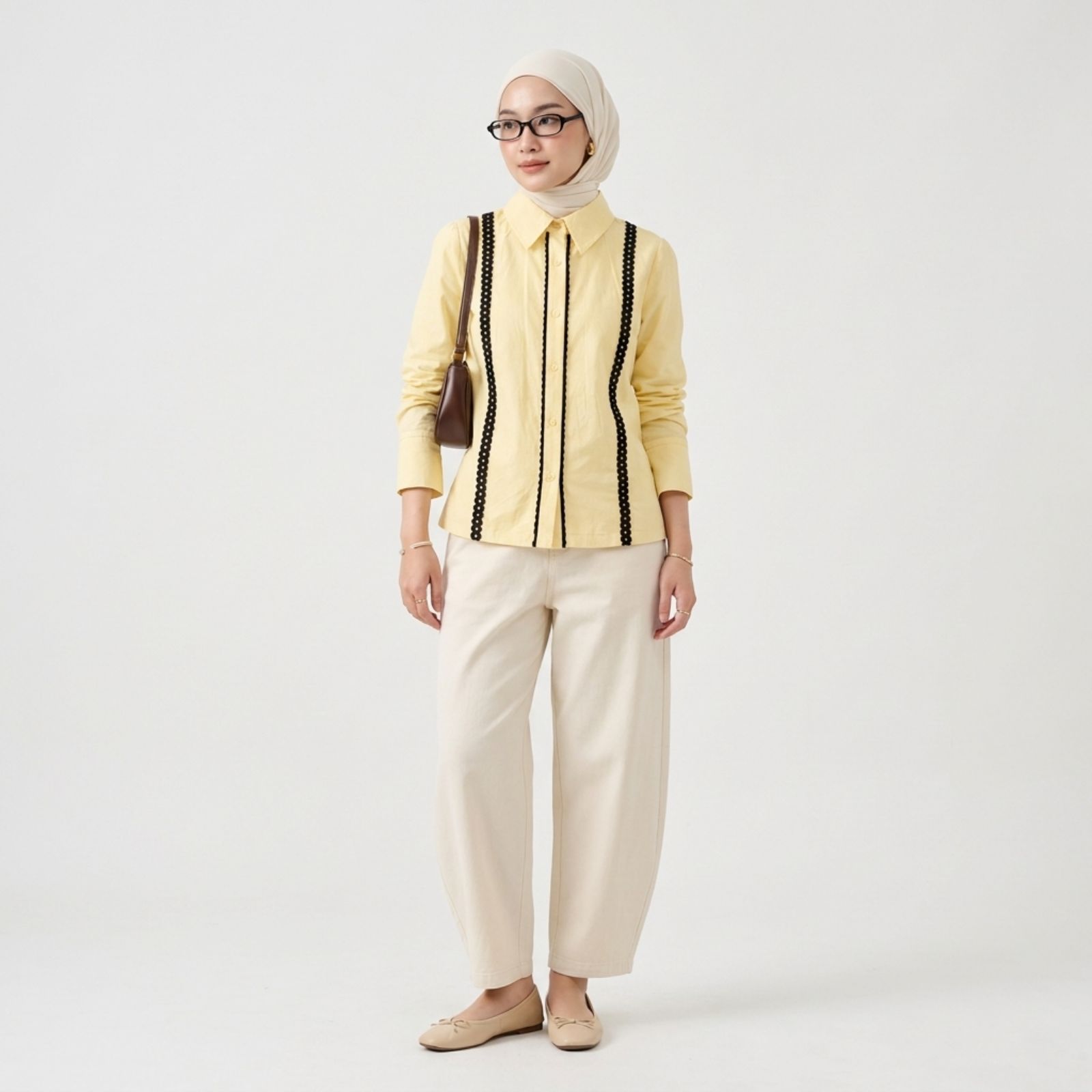 Adeline – Kemeja Poplin Wanita Stylish dan Chic sampul