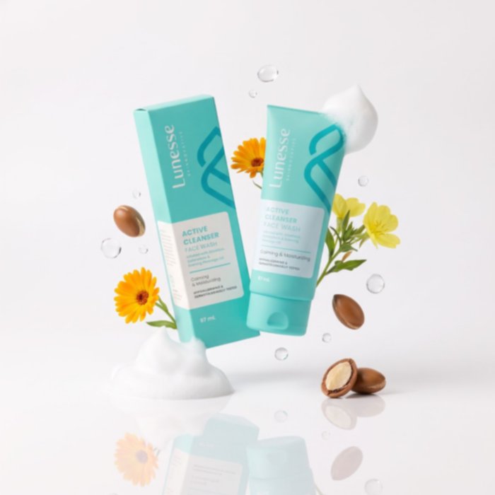 Lunesse - Active Cleanser Face Wash High Antioxidant Facial Wash & Skin Protection (Mengangkat Minyak Dan Kotoran Pada Wajah)