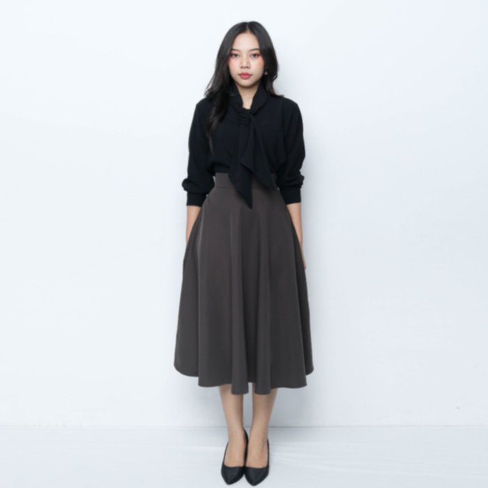 Kenya Skirt A-Line in Dark Brown
