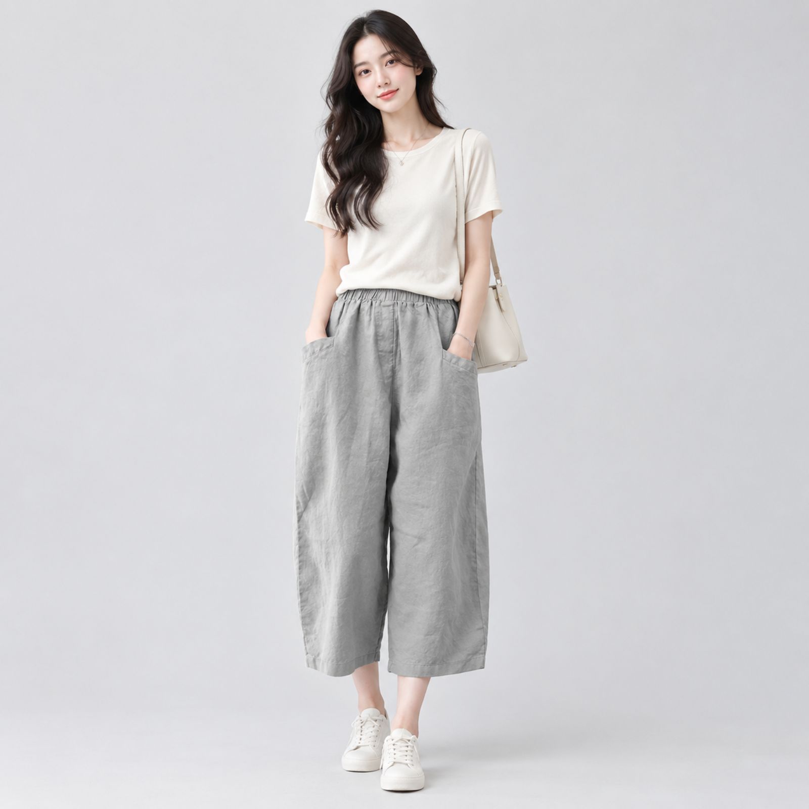 Yola Pants Linen Pocket - Celana Linen sampul