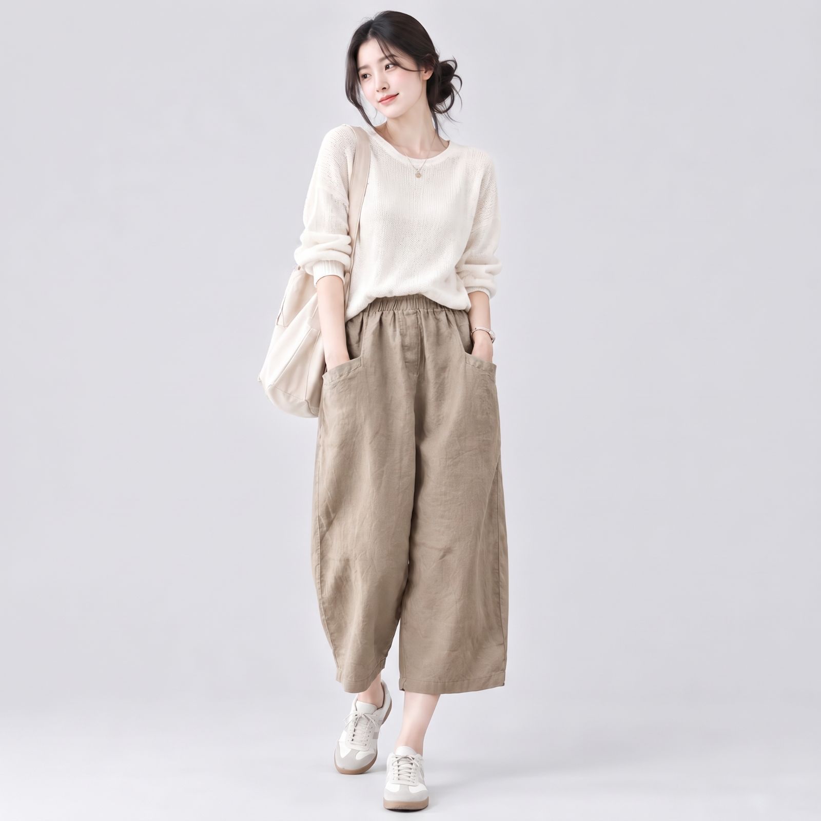 Yola Pants Linen Pocket - Celana Linen MILO