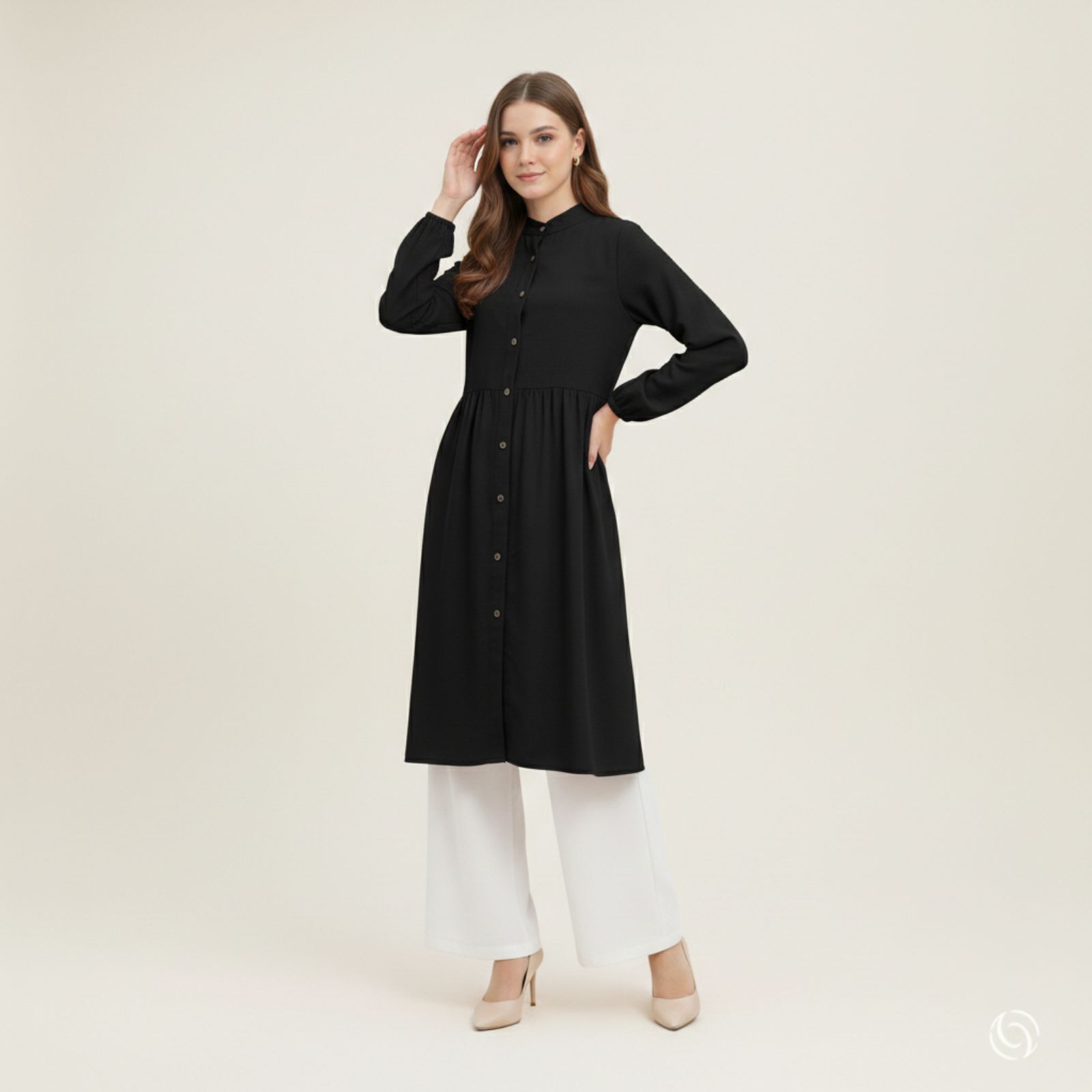 Amber Tunic - Women's Long Sleeved Linen Tunic Top
