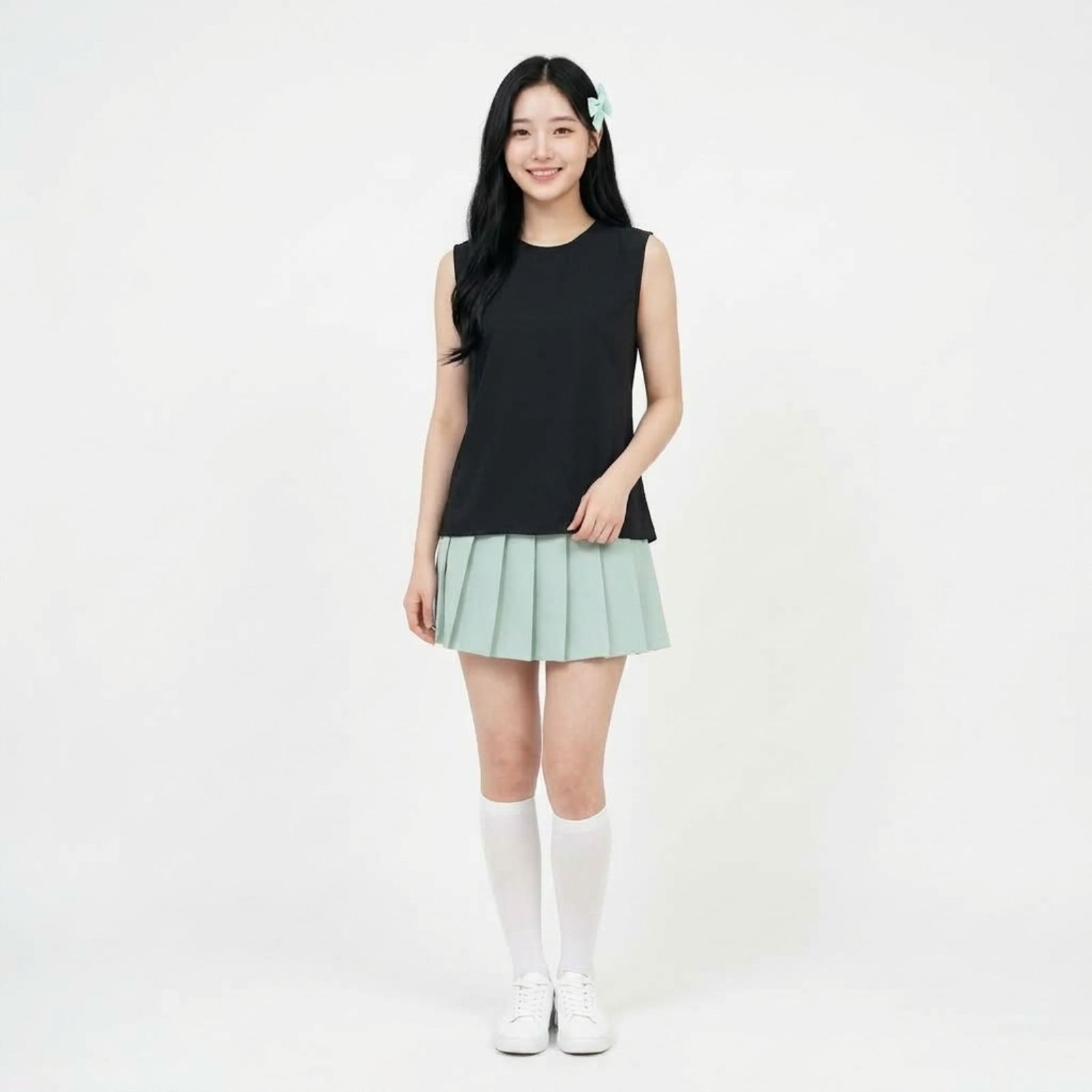 Inner Tanpa Lengan Sleeveless By Youniq HITAM