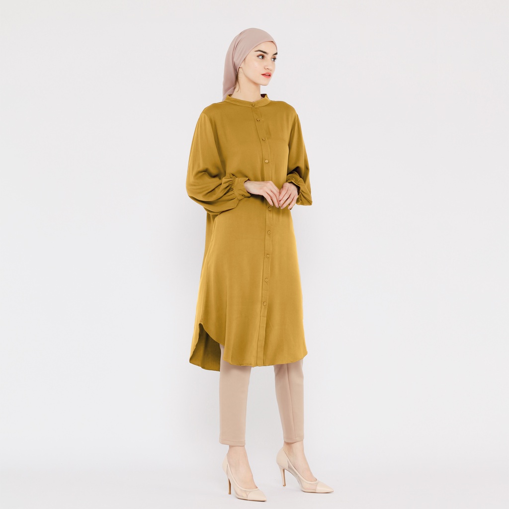 Viola O-Neck Tunic Balloon Sleeve By YOUNIQ CHOCO