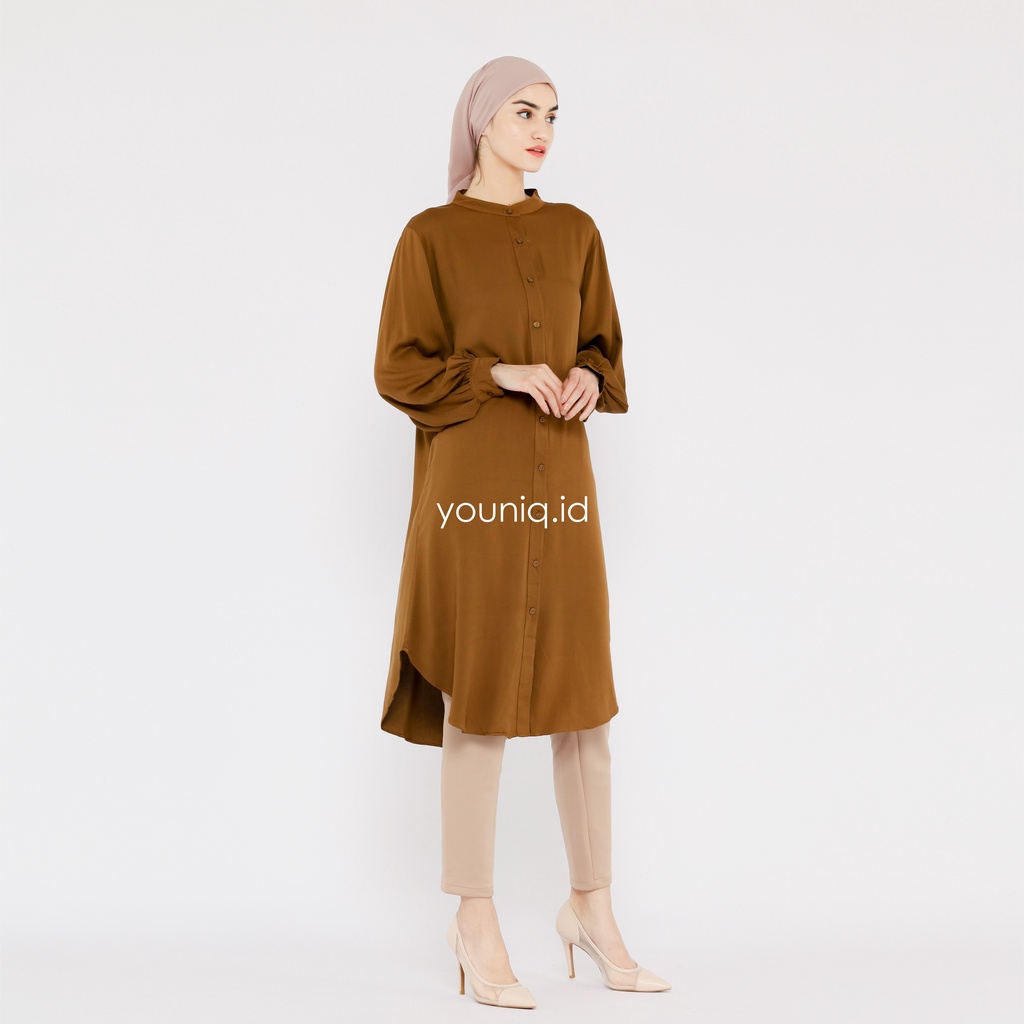 Viola O-Neck Tunic Balloon Sleeve By YOUNIQ BROWN