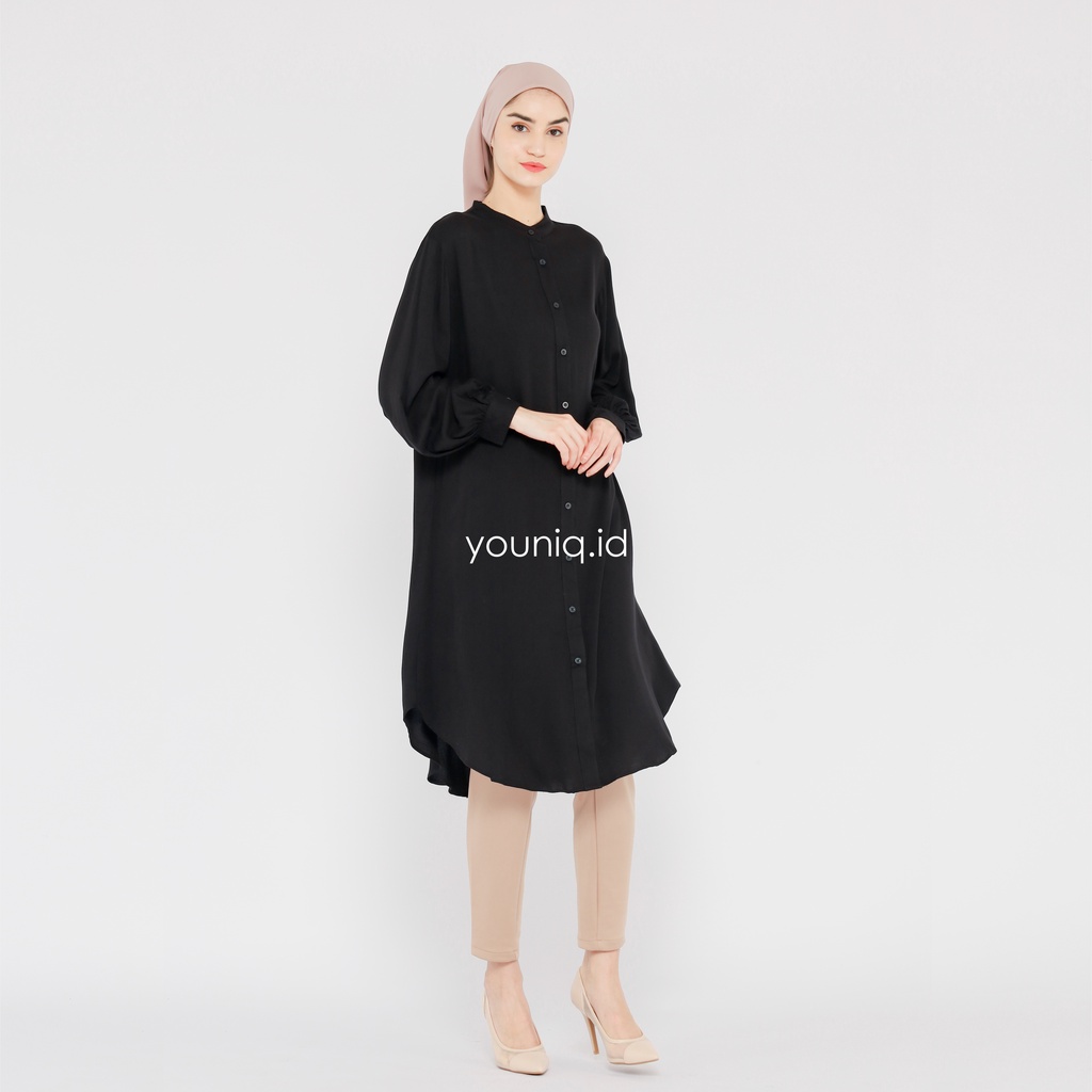 Viola O-Neck Tunic Balloon Sleeve By YOUNIQ BLACK