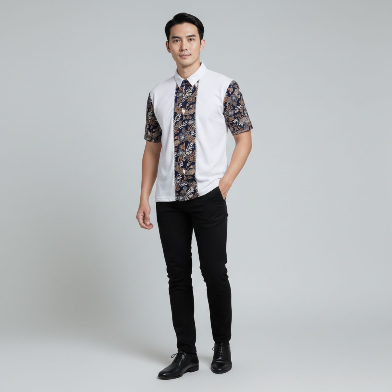 Corvian Batik Shirt - Premium Men's Short-Sleeved Cotton x Batik