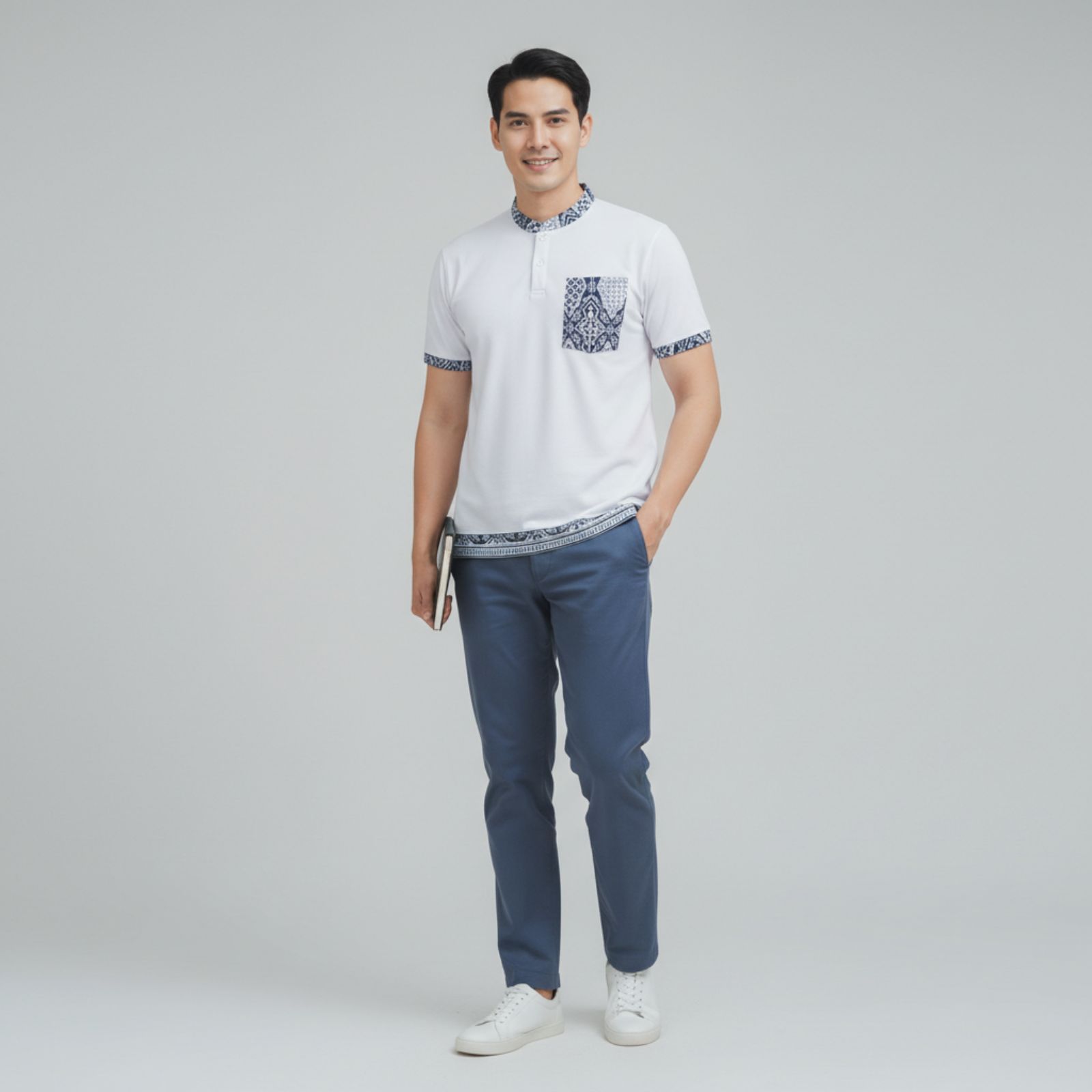 Altus Batik Shirt - Premium Men's Short-Sleeved Cotton x Batik