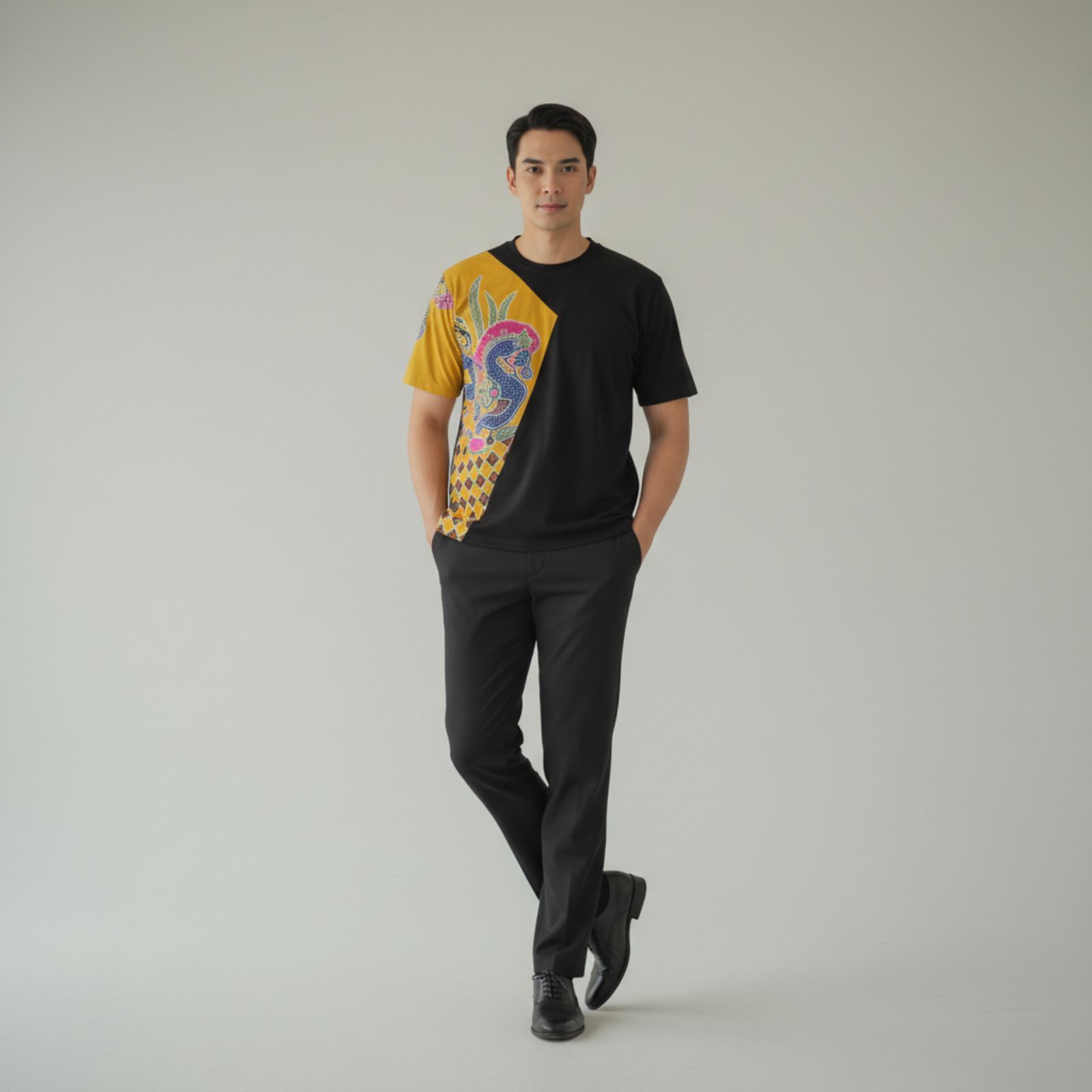 Kediri Batik Shirt - Premium Men's Short-Sleeved Cotton x Batik