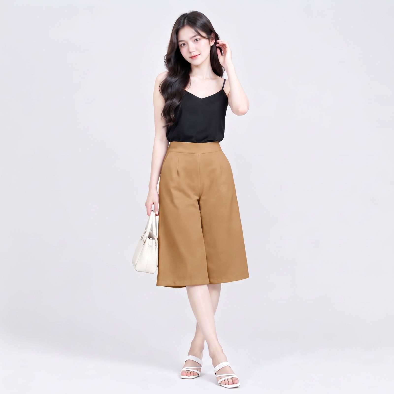 Caren Mid Pants Scuba Premium MILO