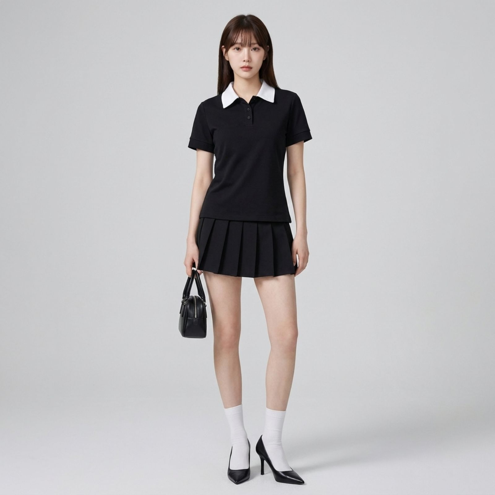 Monara Contrast Collar Polo Tee – Premium Collection sampul
