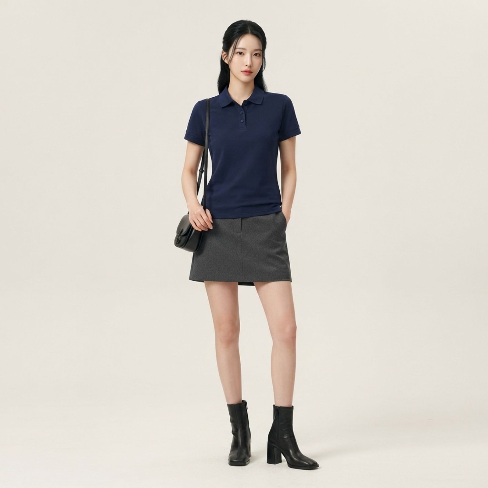 Kaos Polo Wanita Lengan Pendek Olahraga | Casual Polo Sport Woman by Obasic sampul