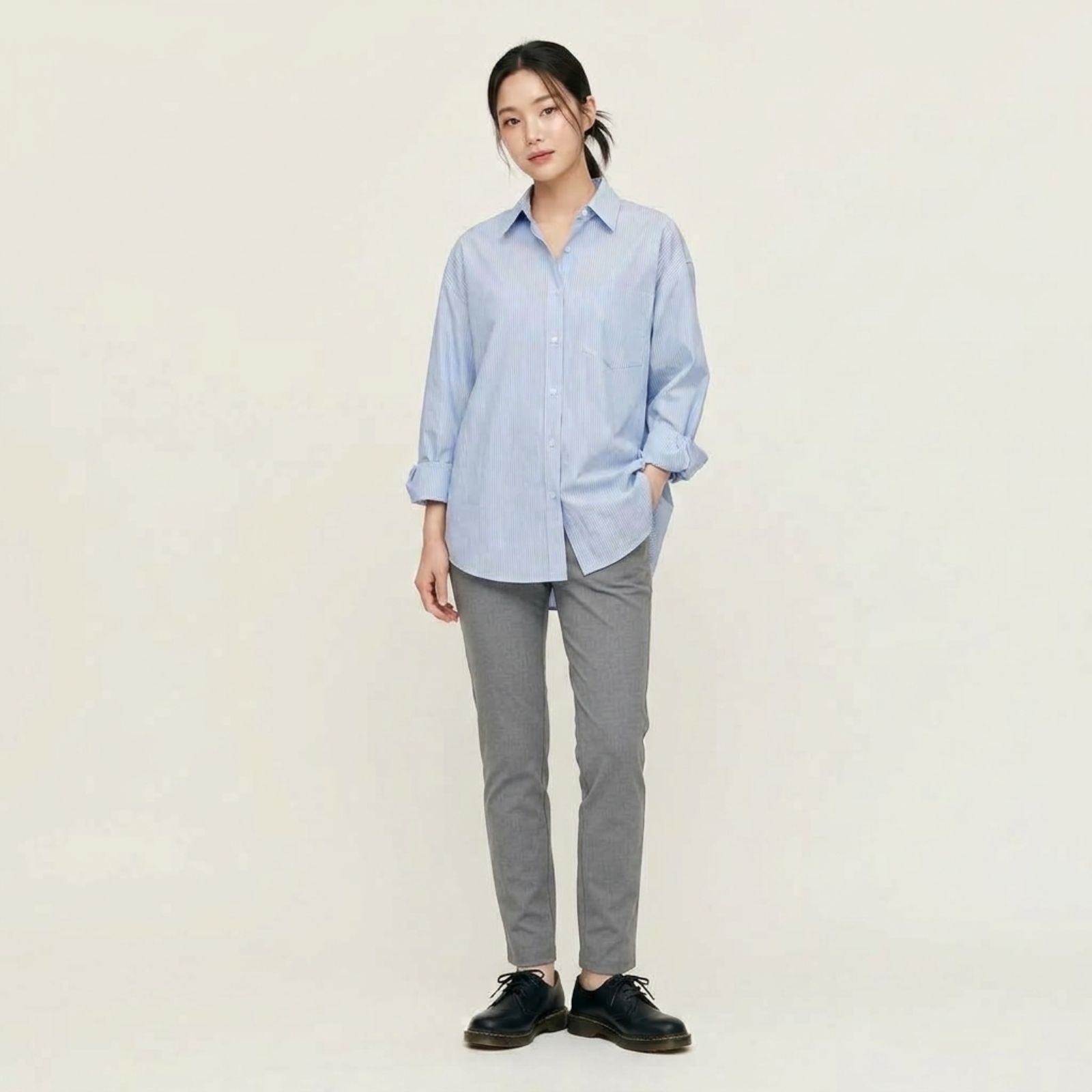 Carolla Basic Pants Premium Celana Scuba GREY