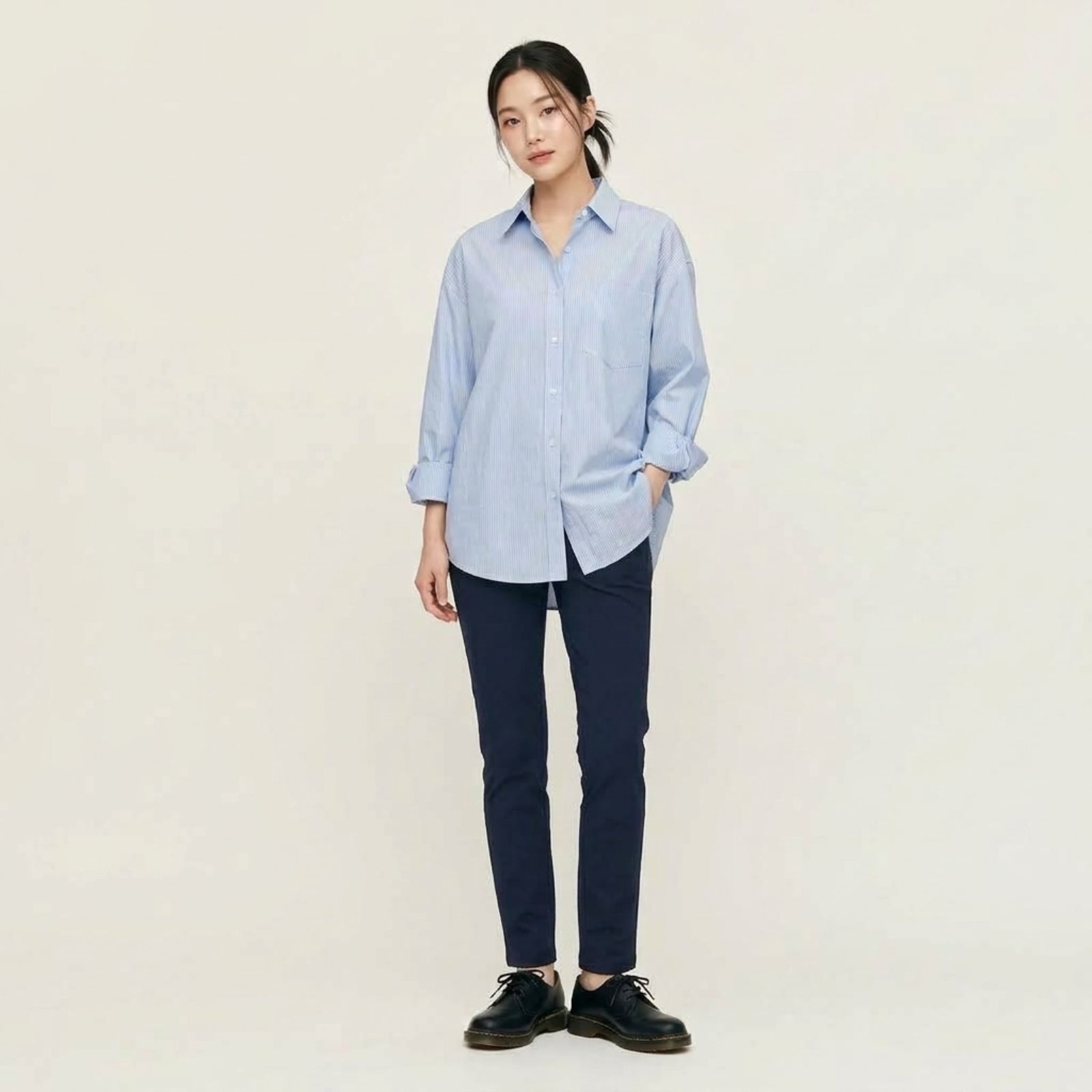Carolla Basic Pants Premium Celana Scuba NAVY