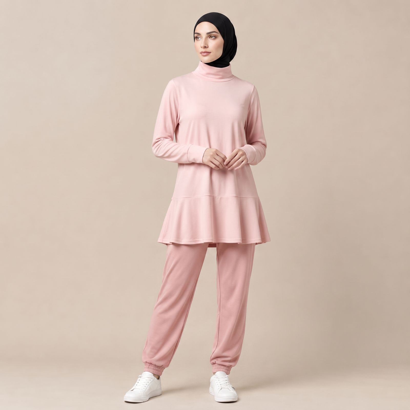 Atasan Sport Muslim Wanita Premium Dry Fit DUSTY