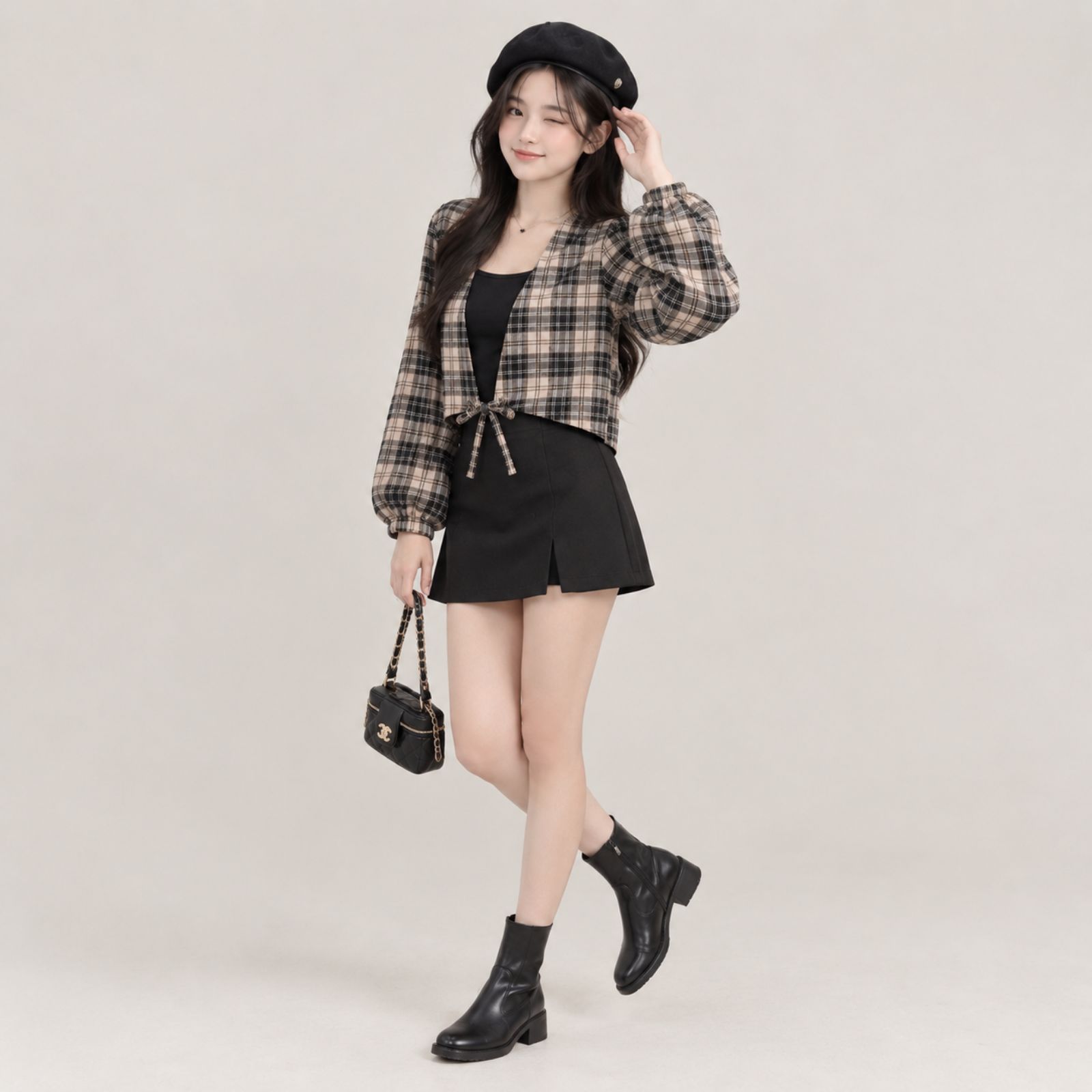 Paula Outer Crop Lengan Balon By YOUNIQ sampul