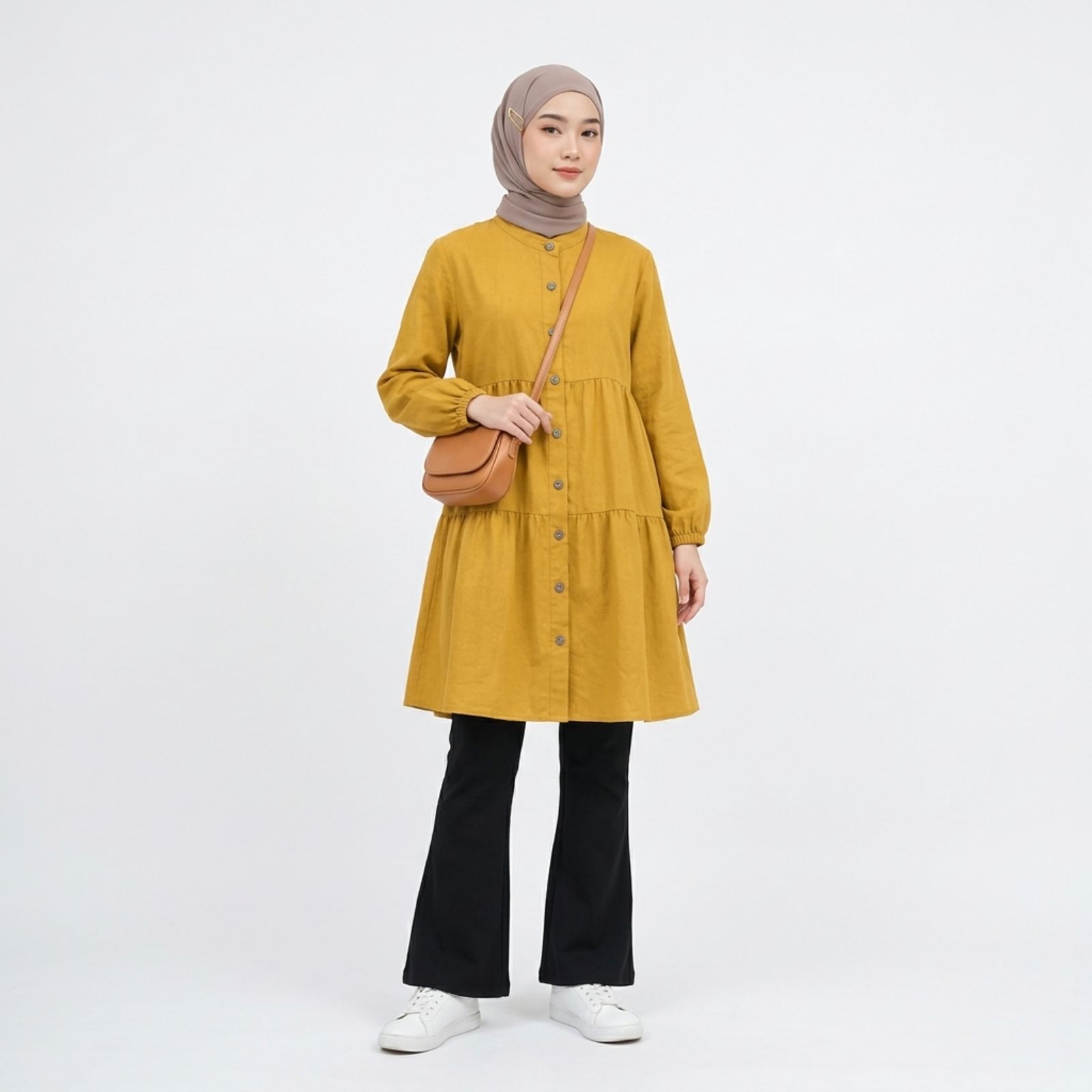 TUNIK LAYER CRINKLE WANITA KEKINIAN By Youniq sampul