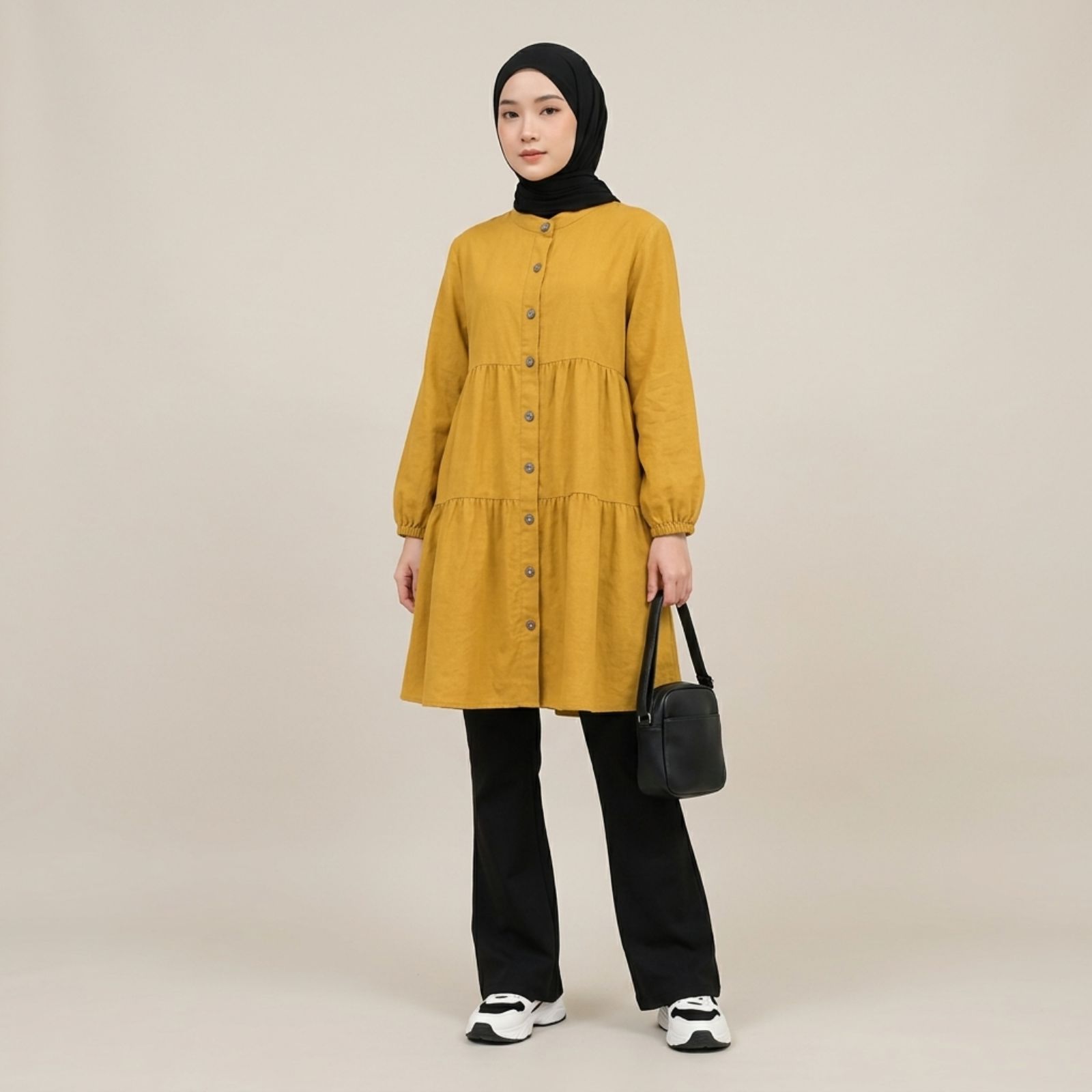 TUNIK LAYER CRINKLE WANITA KEKINIAN By Youniq sampul