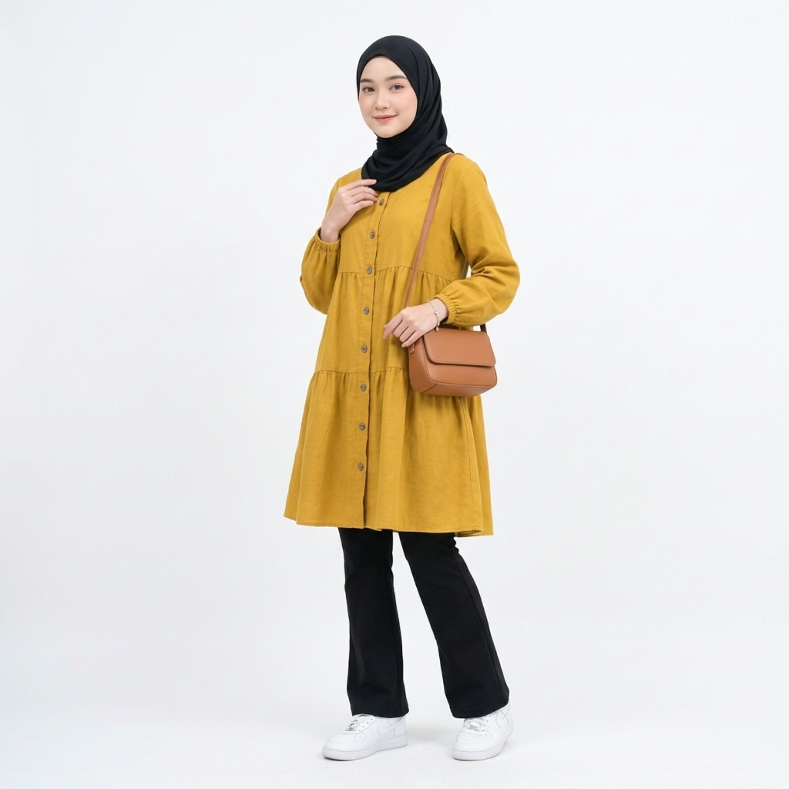 TUNIK LAYER CRINKLE WANITA KEKINIAN By Youniq sampul