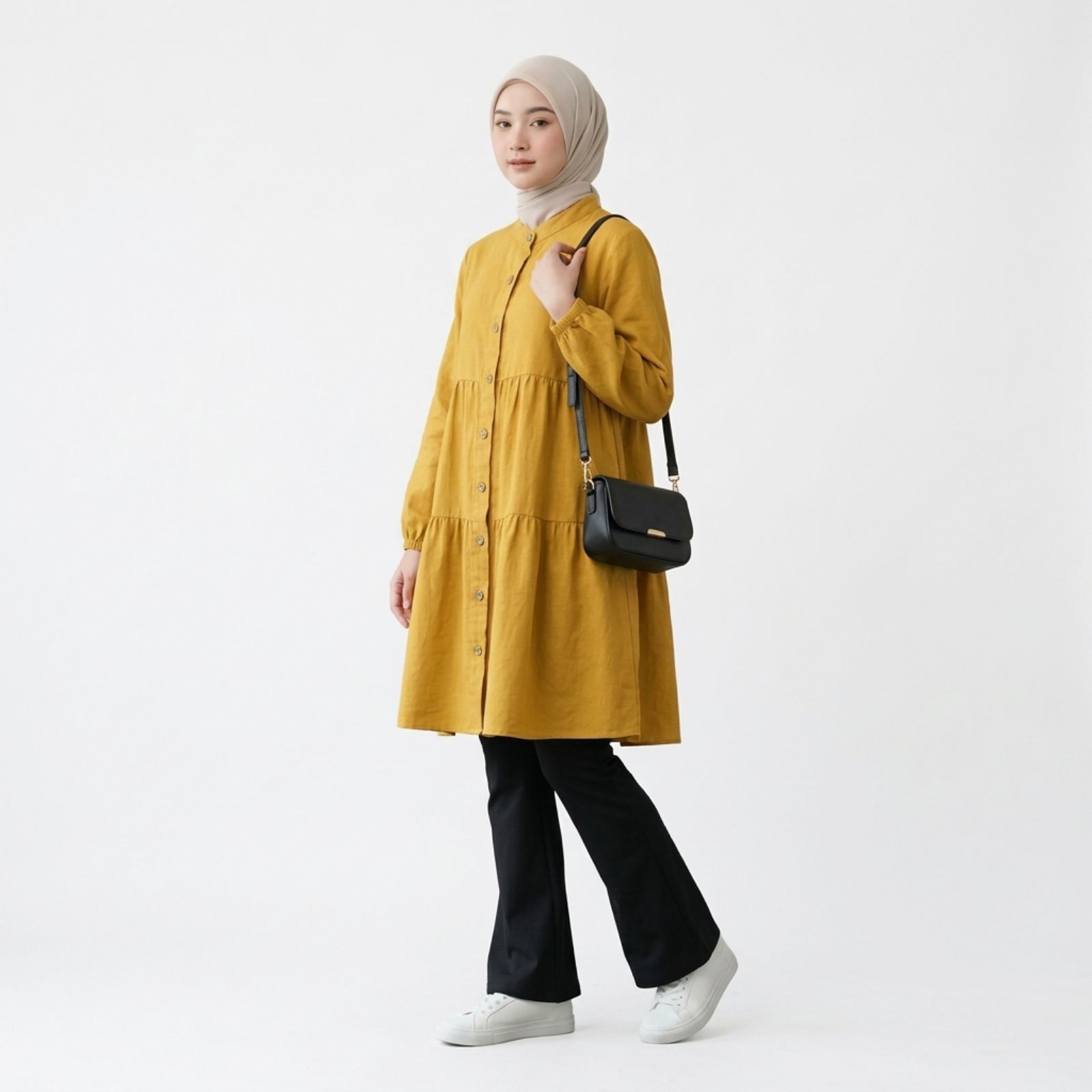 TUNIK LAYER CRINKLE WANITA KEKINIAN By Youniq sampul