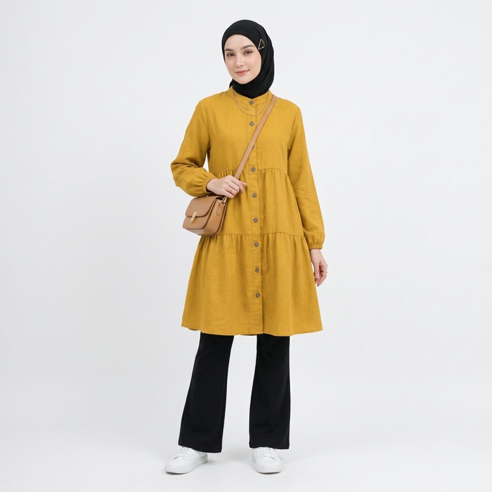 TUNIK LAYER CRINKLE WANITA KEKINIAN By Youniq sampul