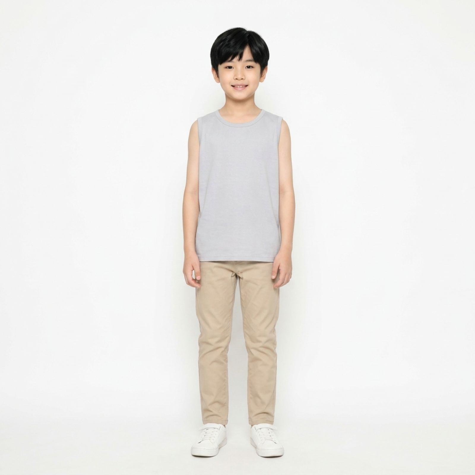 Inner Kaos Anak Tanpa Lengan | Inner Sleeveless Unisex By YOUNIQ GREY
