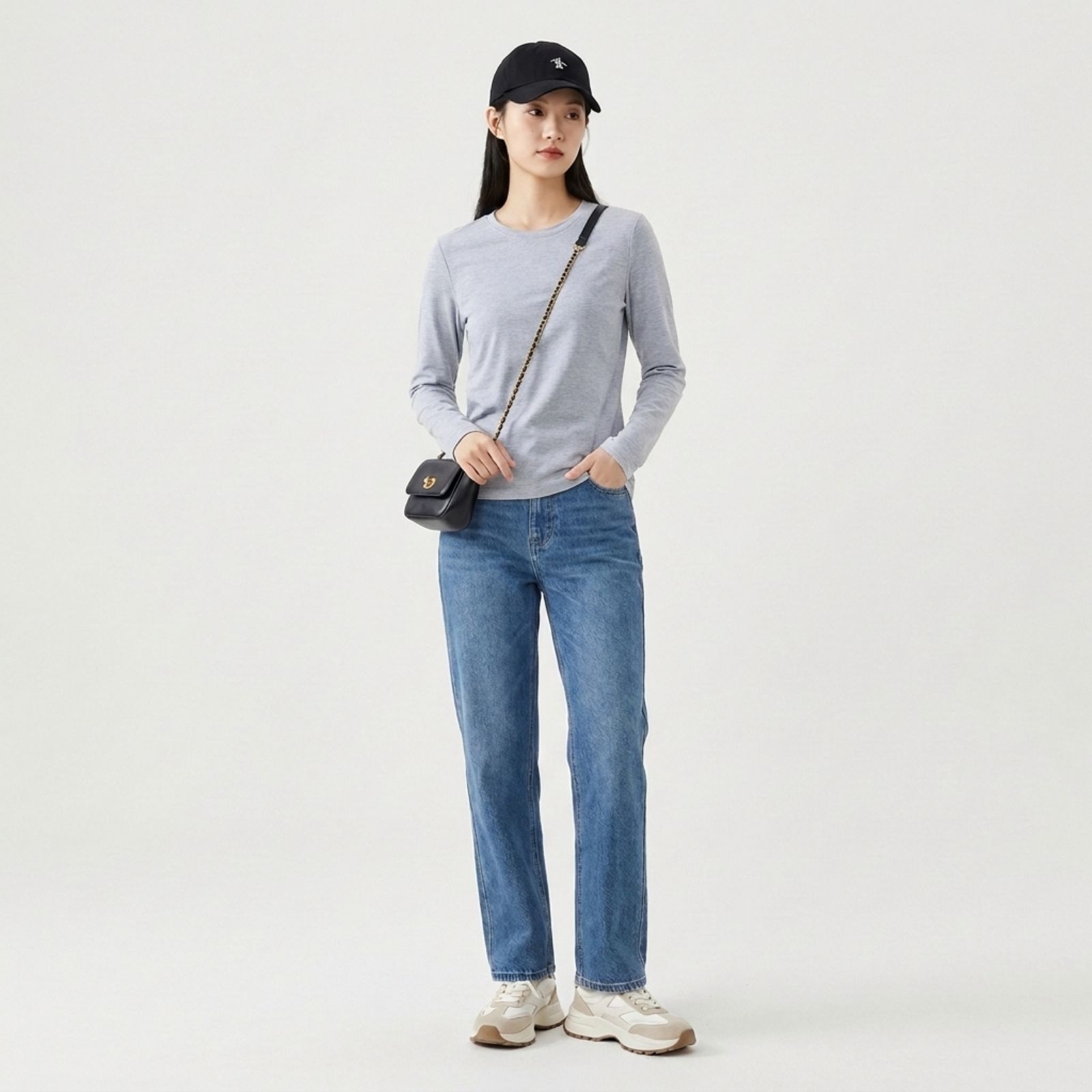 Kaos Lengan Panjang | Long Sleeve Unisex By YOUNIQ GREY