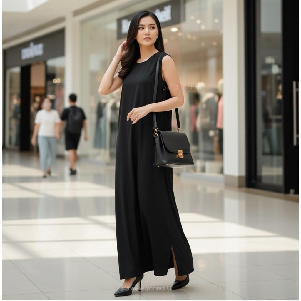INNER DRESS WANITA TANPA LENGAN | INNER DRESS BAHAN JERSEY sampul