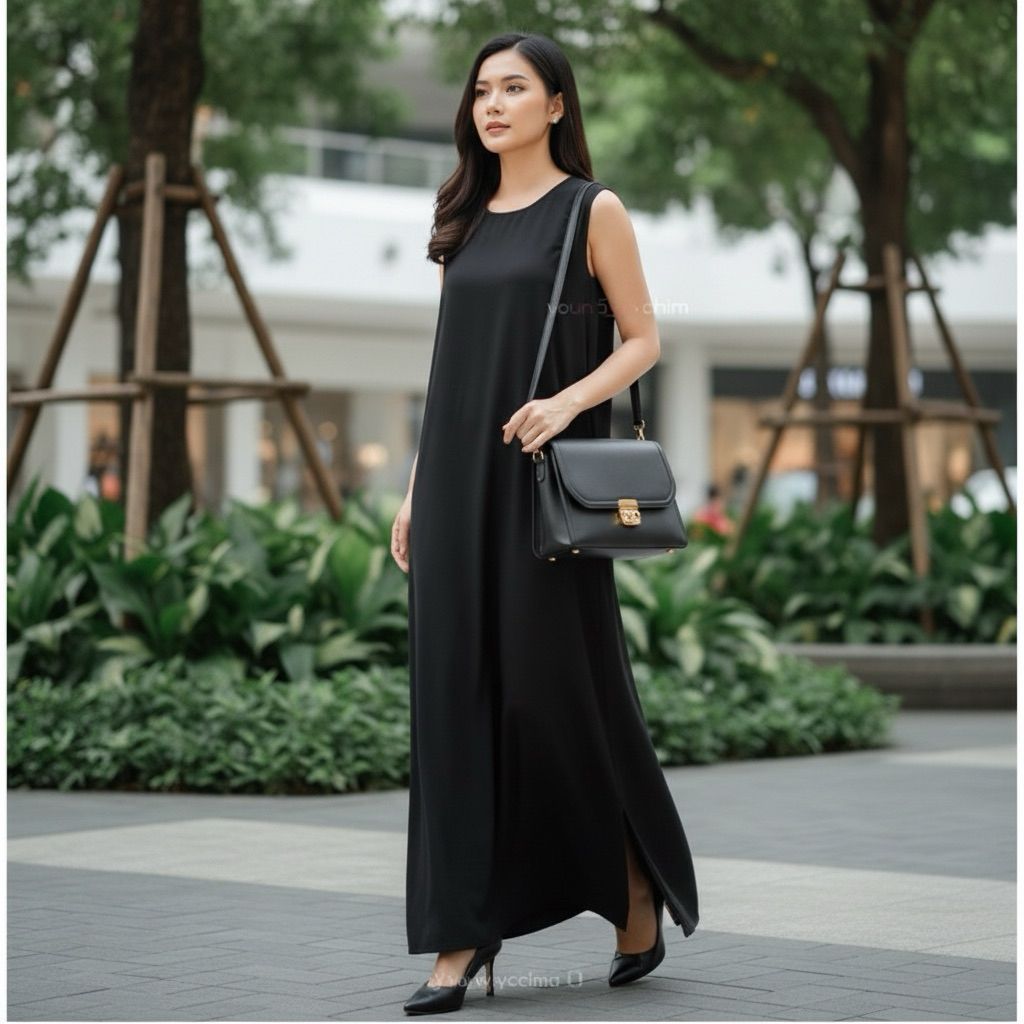 INNER DRESS WANITA TANPA LENGAN | INNER DRESS BAHAN JERSEY sampul