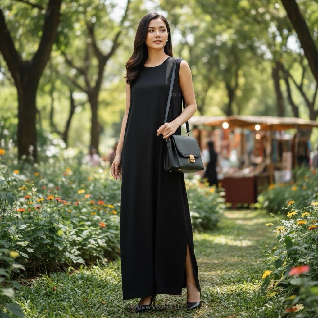 INNER DRESS WANITA TANPA LENGAN | INNER DRESS BAHAN JERSEY sampul