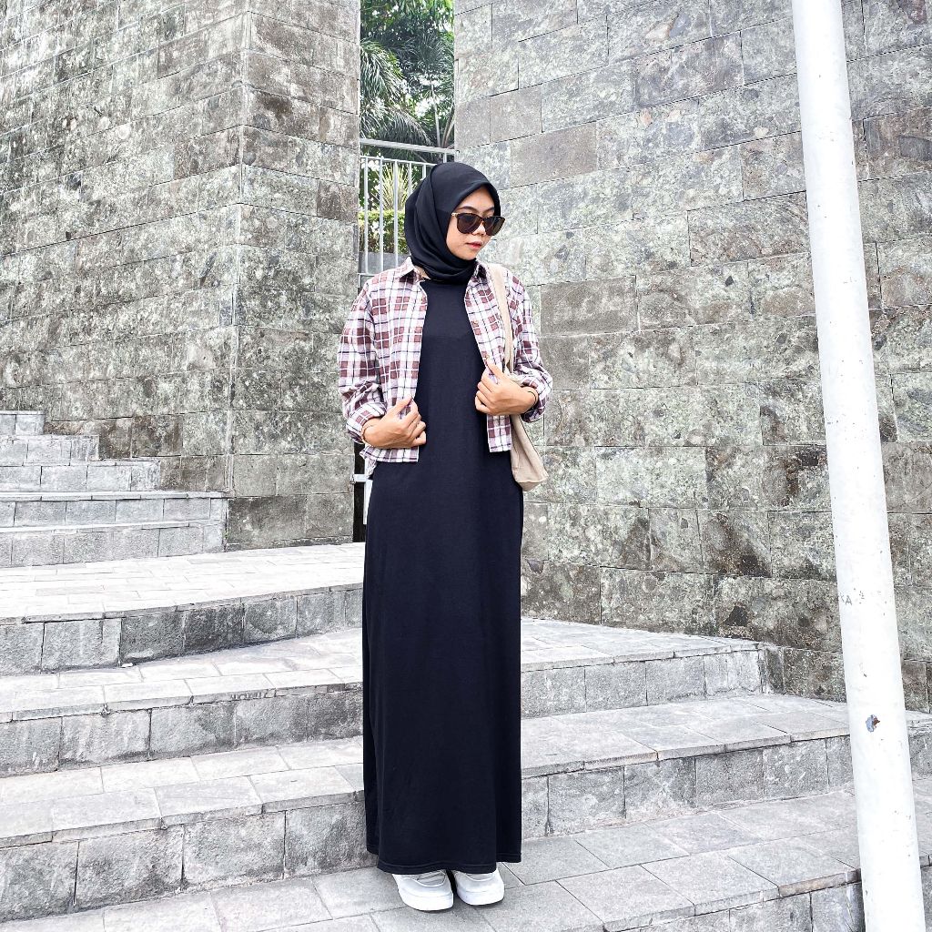 INNER DRESS WANITA TANPA LENGAN | INNER DRESS BAHAN JERSEY sampul