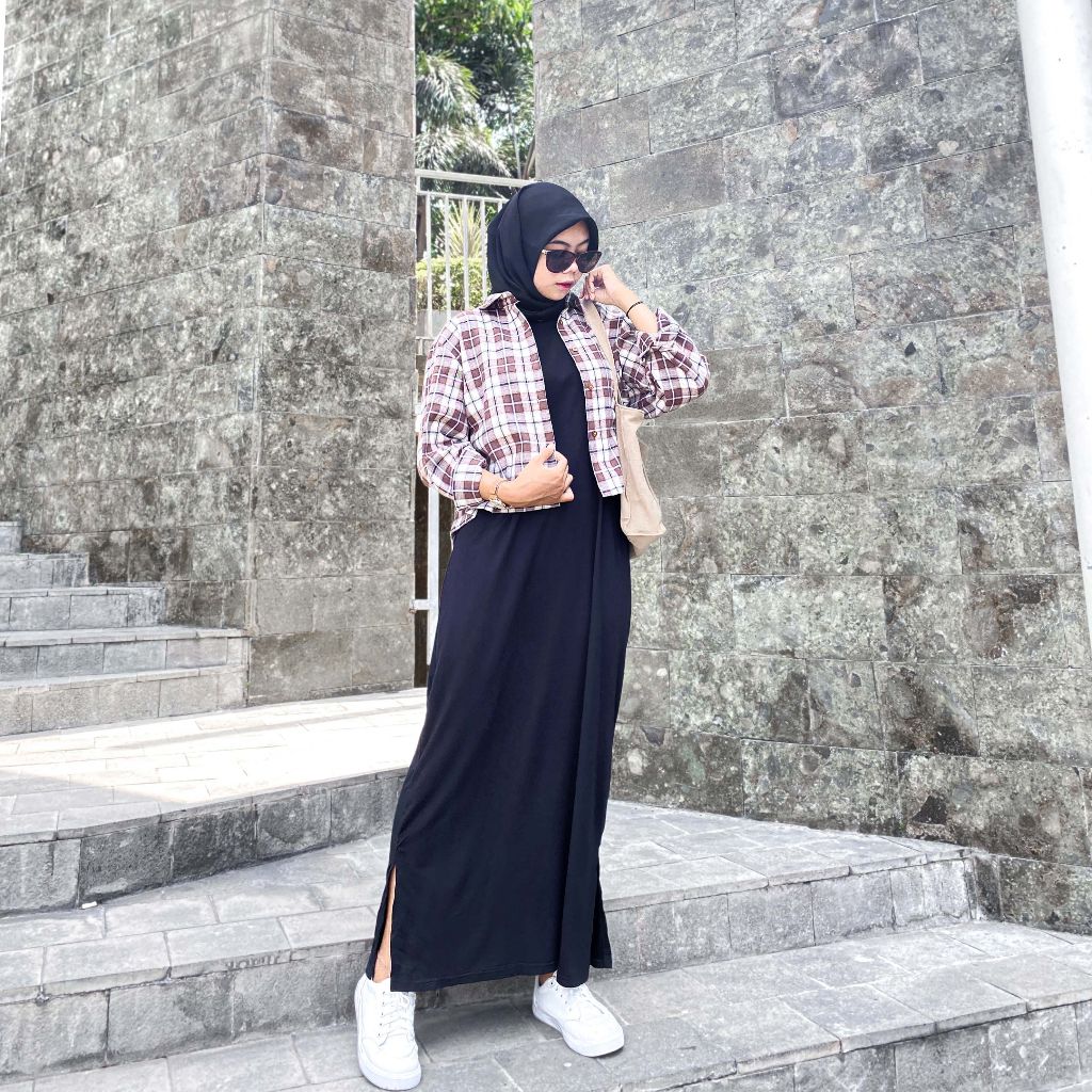 INNER DRESS WANITA TANPA LENGAN | INNER DRESS BAHAN JERSEY sampul