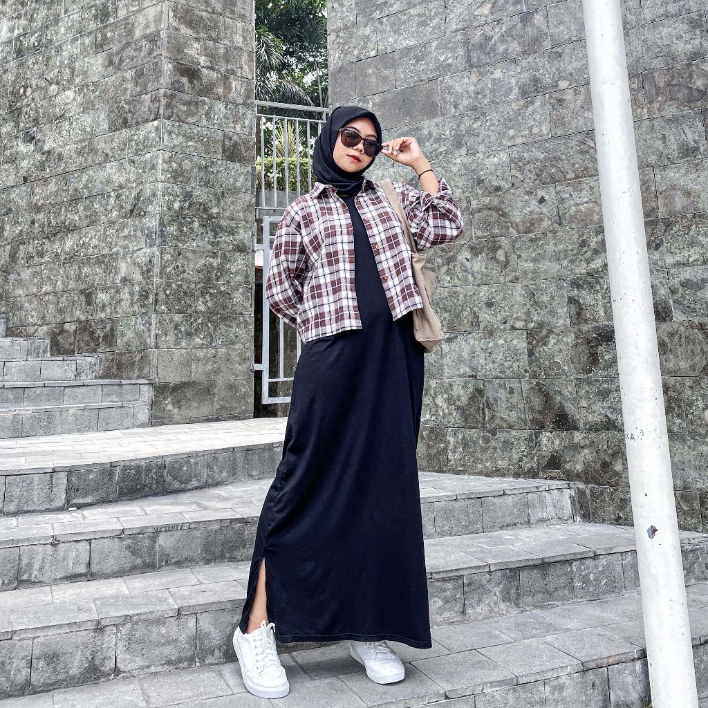 INNER DRESS WANITA TANPA LENGAN | INNER DRESS BAHAN JERSEY sampul