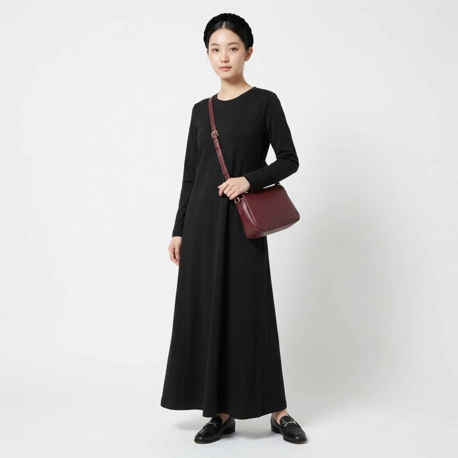 INNER MANSET DRESS LENGAN PANJANG BAHAN KAOS | INNERDRESS MANSET sampul