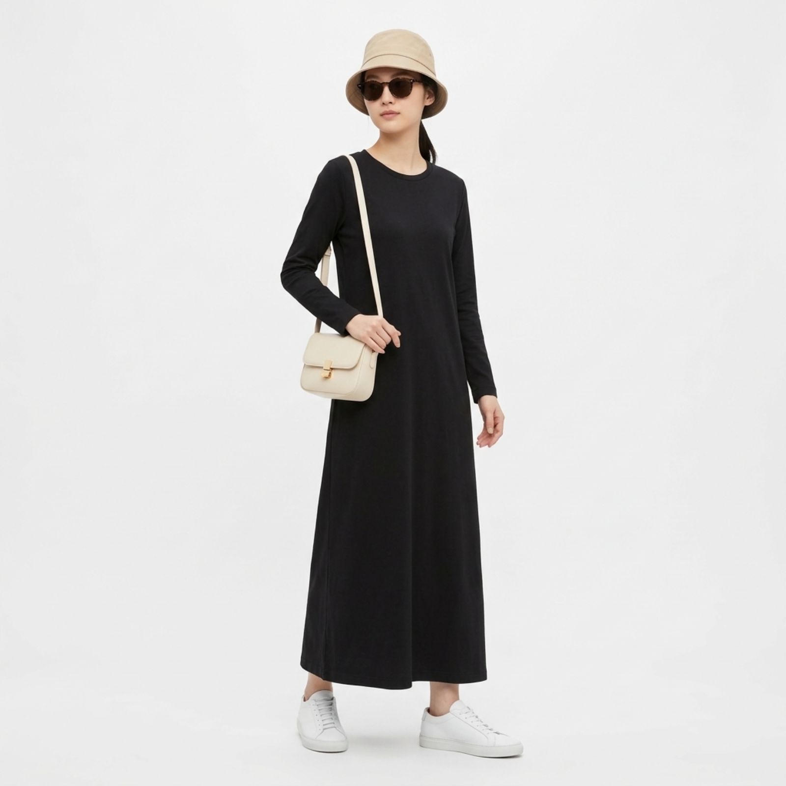 INNER MANSET DRESS LENGAN PANJANG BAHAN KAOS | INNERDRESS MANSET sampul