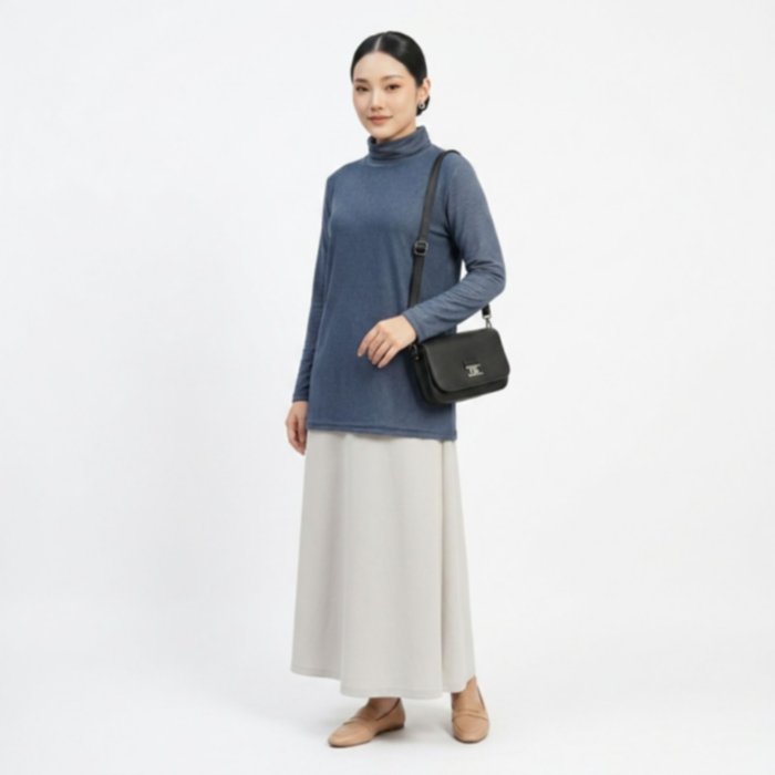 Manset Turtleneck Kaos Lengan Panjang | Inner Lengan Panjang Hijab by Youniq