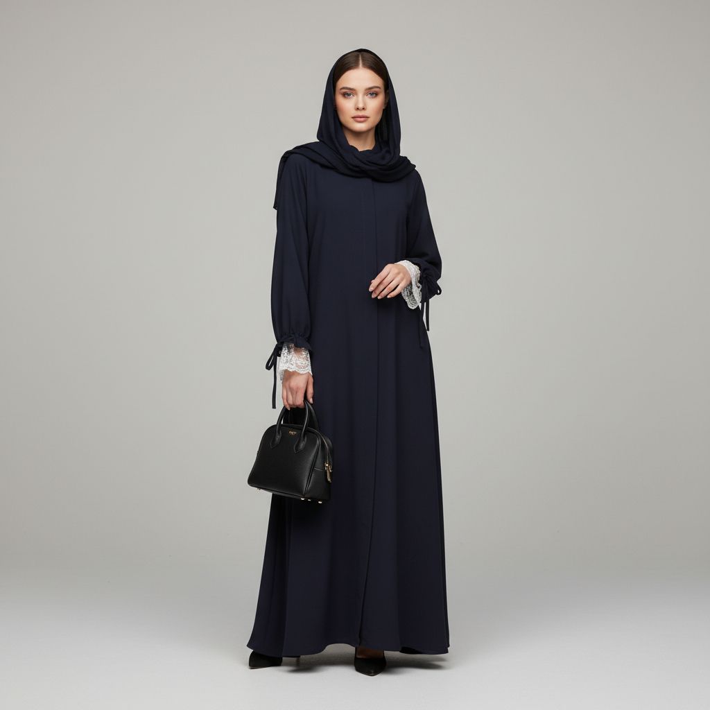 YUNI Premium Lace Detail Maxi Dress – Raya Collection sampul