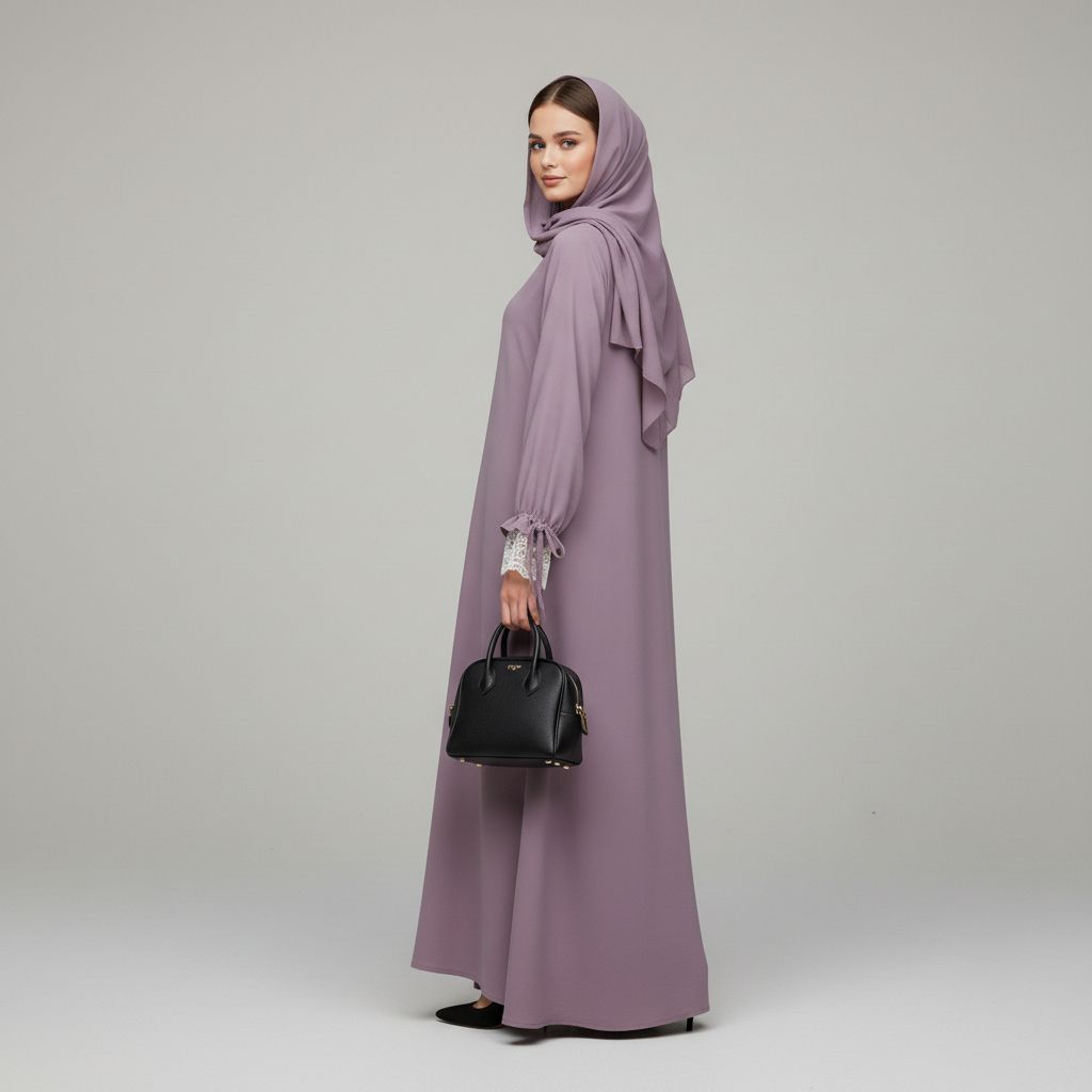 YUNI Premium Lace Detail Maxi Dress – Raya Collection sampul