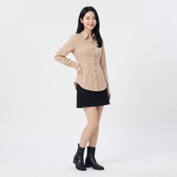 Nuna Shirt Atasan Wanita - Kemeja Crinkle Airflow Kerut Depan - Kemeja Wanita Oversize