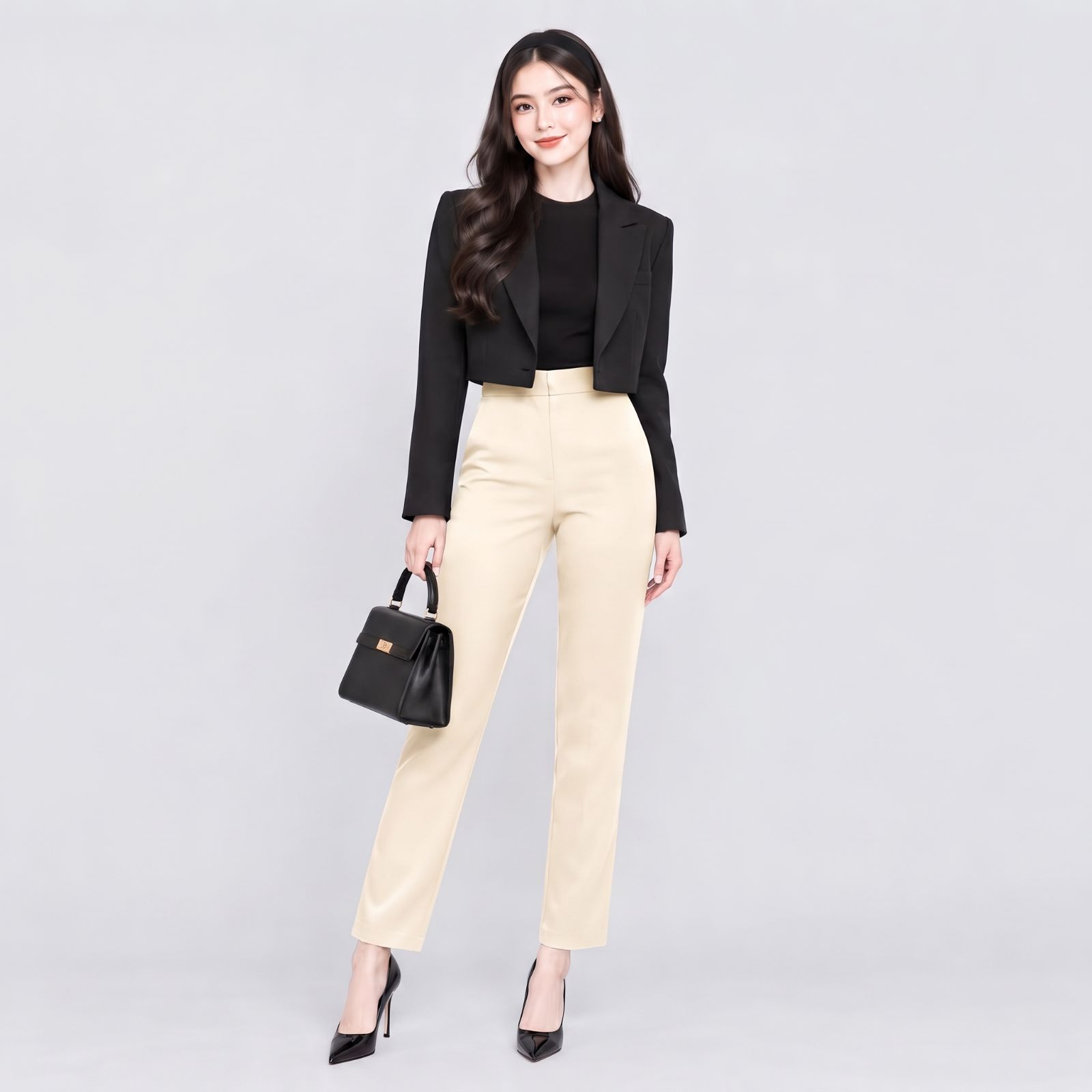 Clarissa Highwaist SlimPants | YOUNIQ.ID CREAM