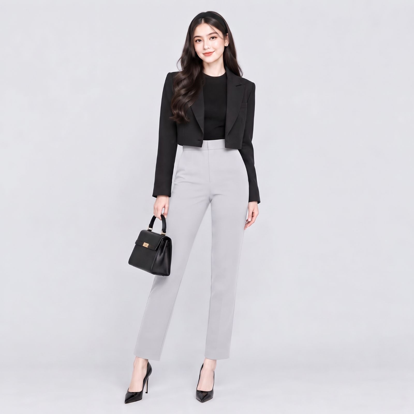 Clarissa Highwaist SlimPants | YOUNIQ.ID GREY
