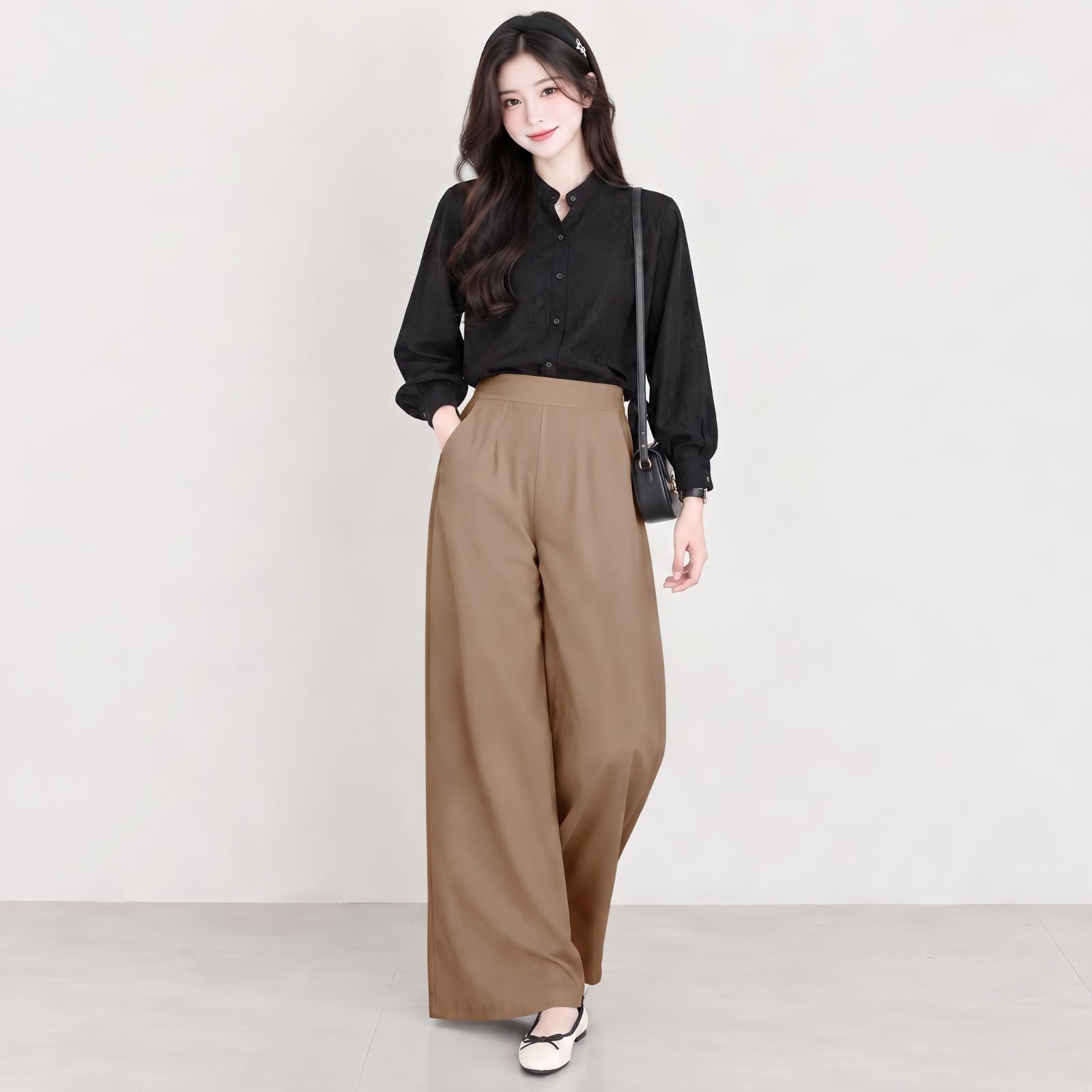 Celana Kulot Jumbo + Saku By Youniq LATTE + SAKU