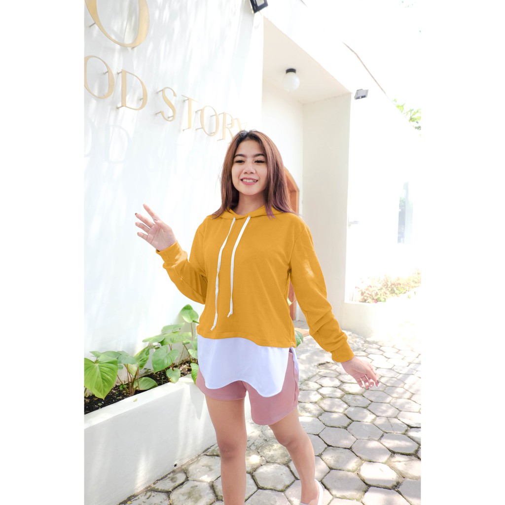 Jenny Sweater Hoodie By YOUNIQ MUSTARD
