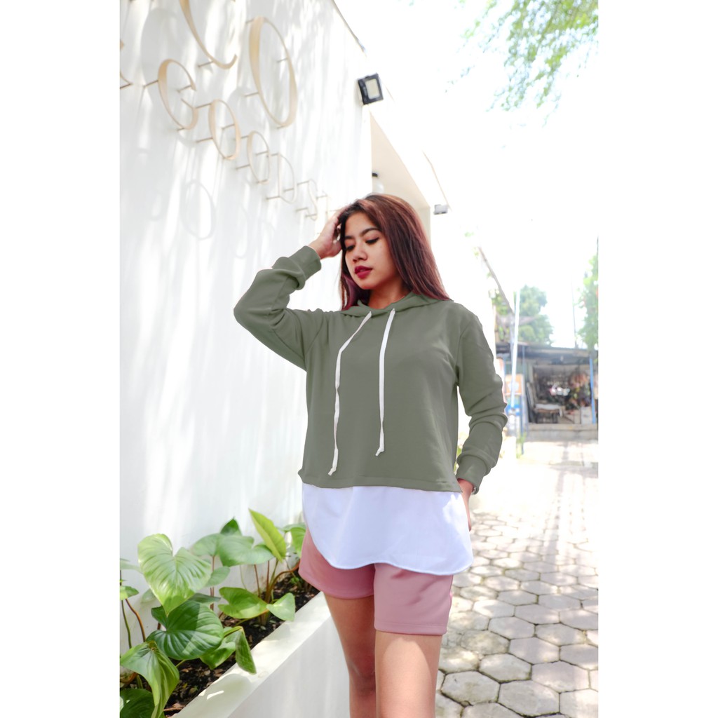 Jenny Sweater Hoodie By YOUNIQ JADE GREEN