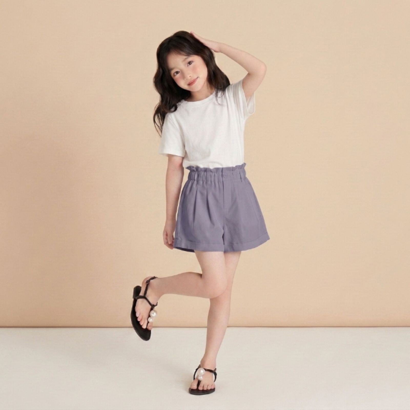 Nara Kids Girl Shorts Pants DGREY
