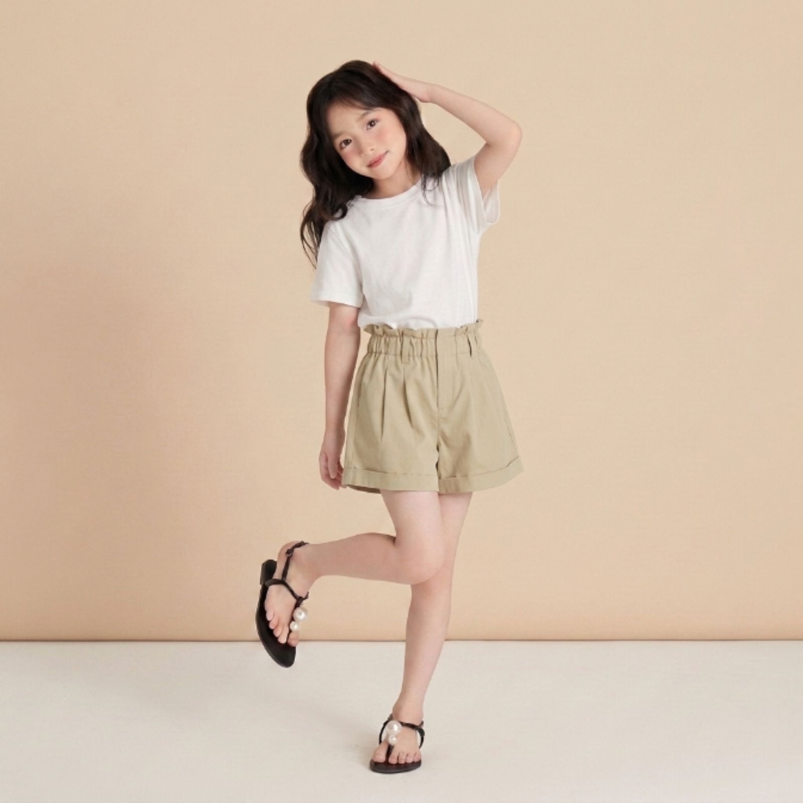 Nara Kids Girl Shorts Pants LATTE