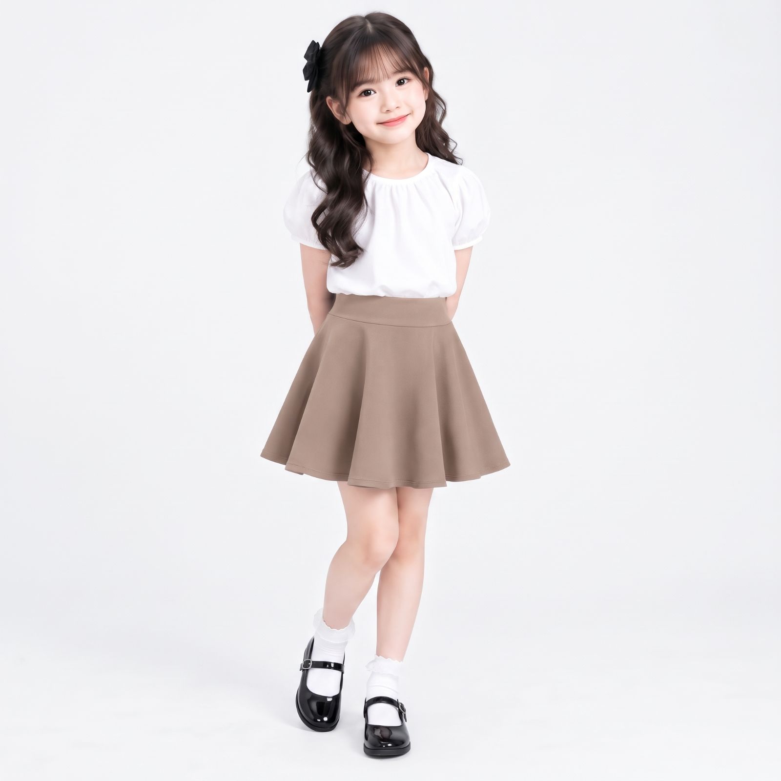 ROK MINI ANAK PEREMPUAN | Mini Plain Skirt By CHIAROBE MILO