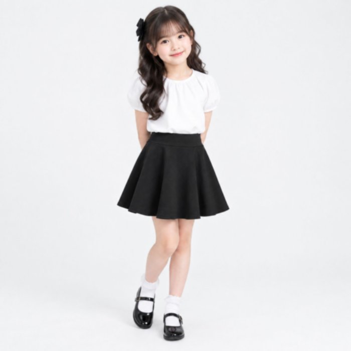 ROK MINI ANAK PEREMPUAN | Mini Plain Skirt By CHIAROBE