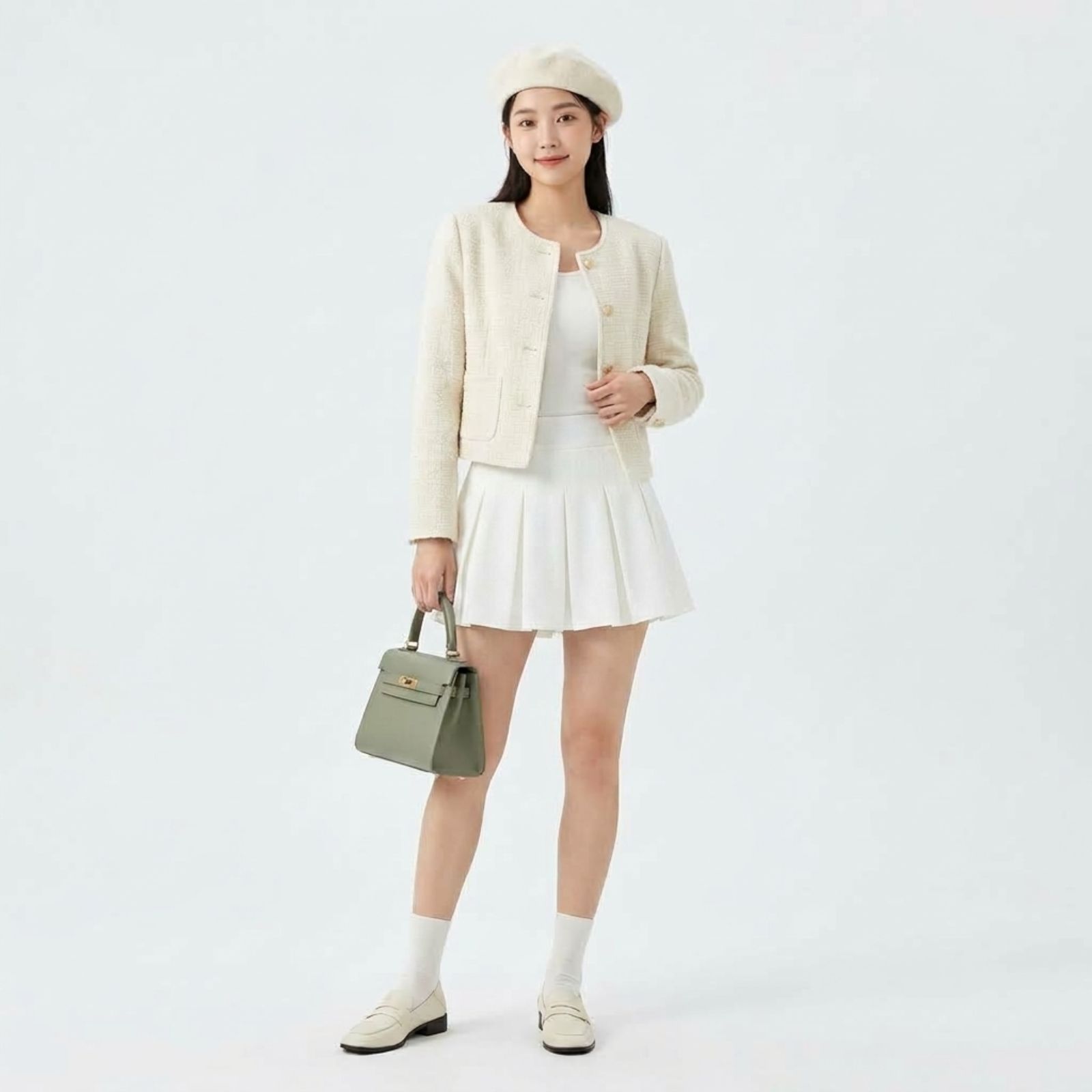 ROK MINI SKIRT CASUAL OLAHRAGA | ROK WANITA OLAHRAGA | ROK PENDEK PUTIH