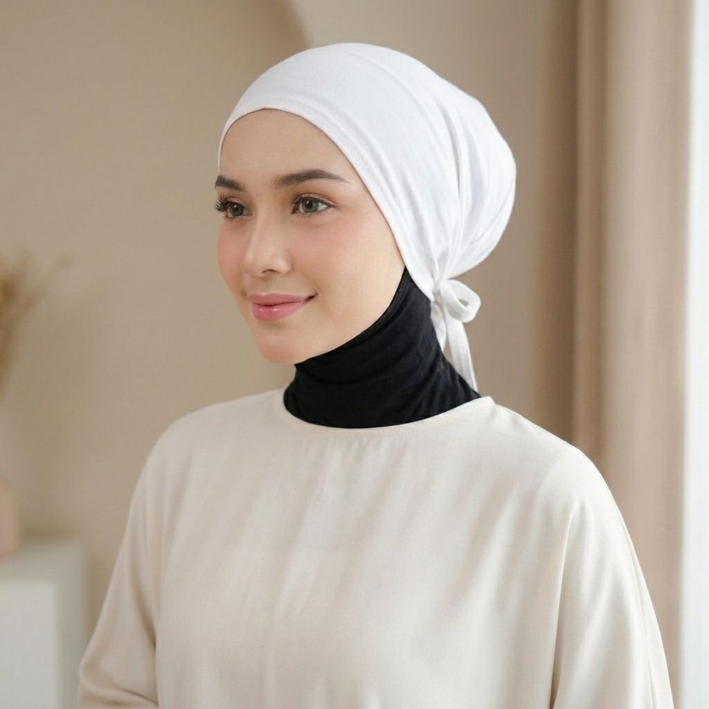 Ciput Inner Hijab Premium Anti Pusing PUTIH